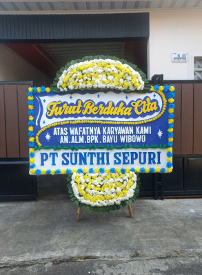 Papan Bunga Duka di Mandonga